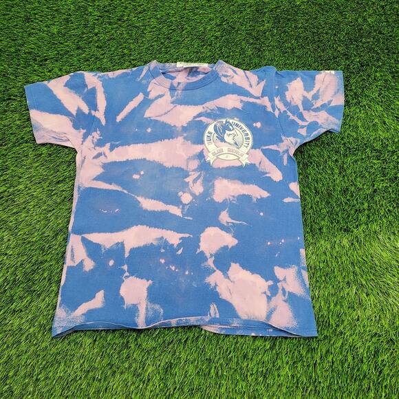 Vintage 1990 Duke-University Shirt Medium 19x24 Blue-Devils - Picture 1 of 14